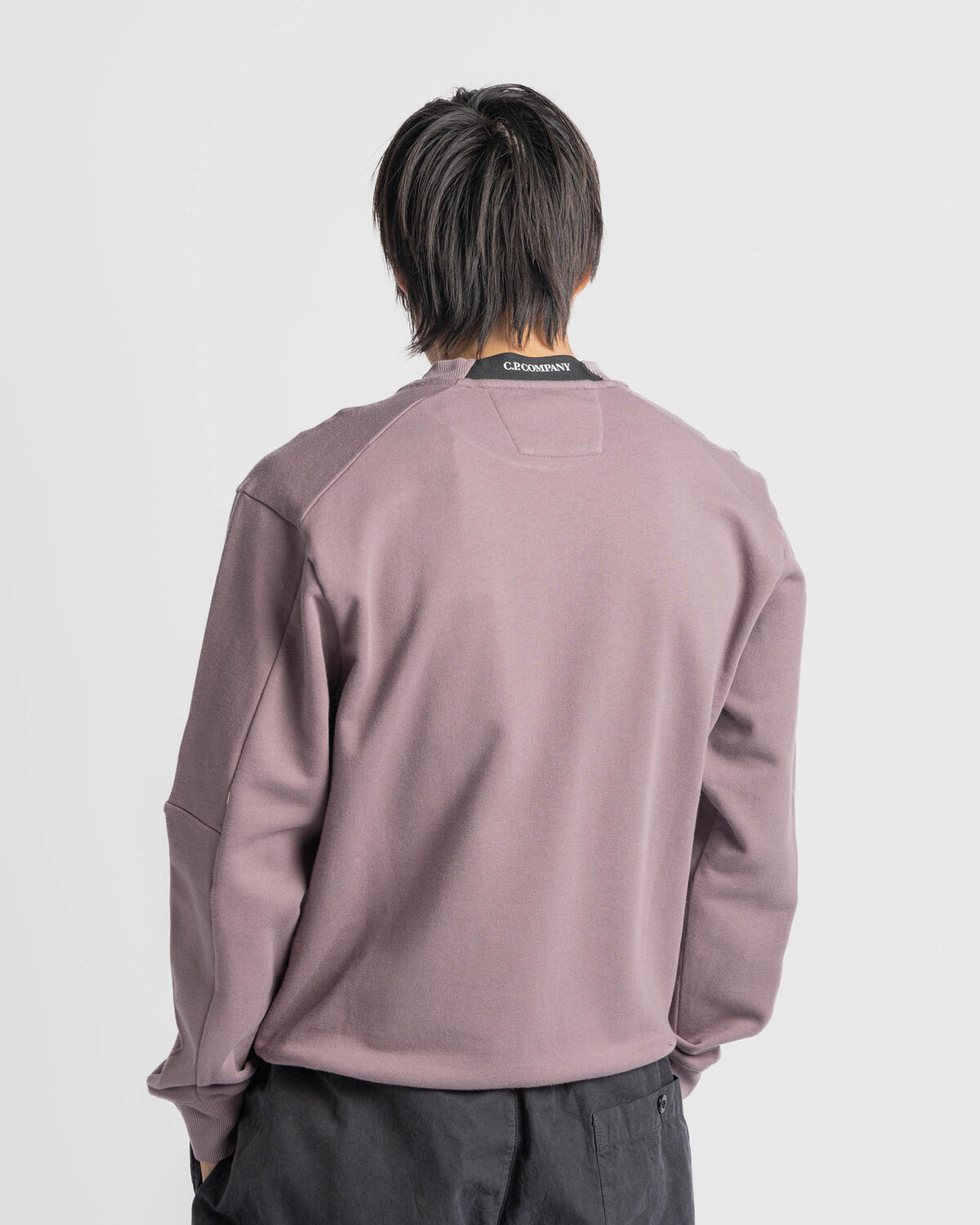 C.P. Company DIAGONAL RAISED FLEECE CREW NECK LENS SWEATSHIRT
